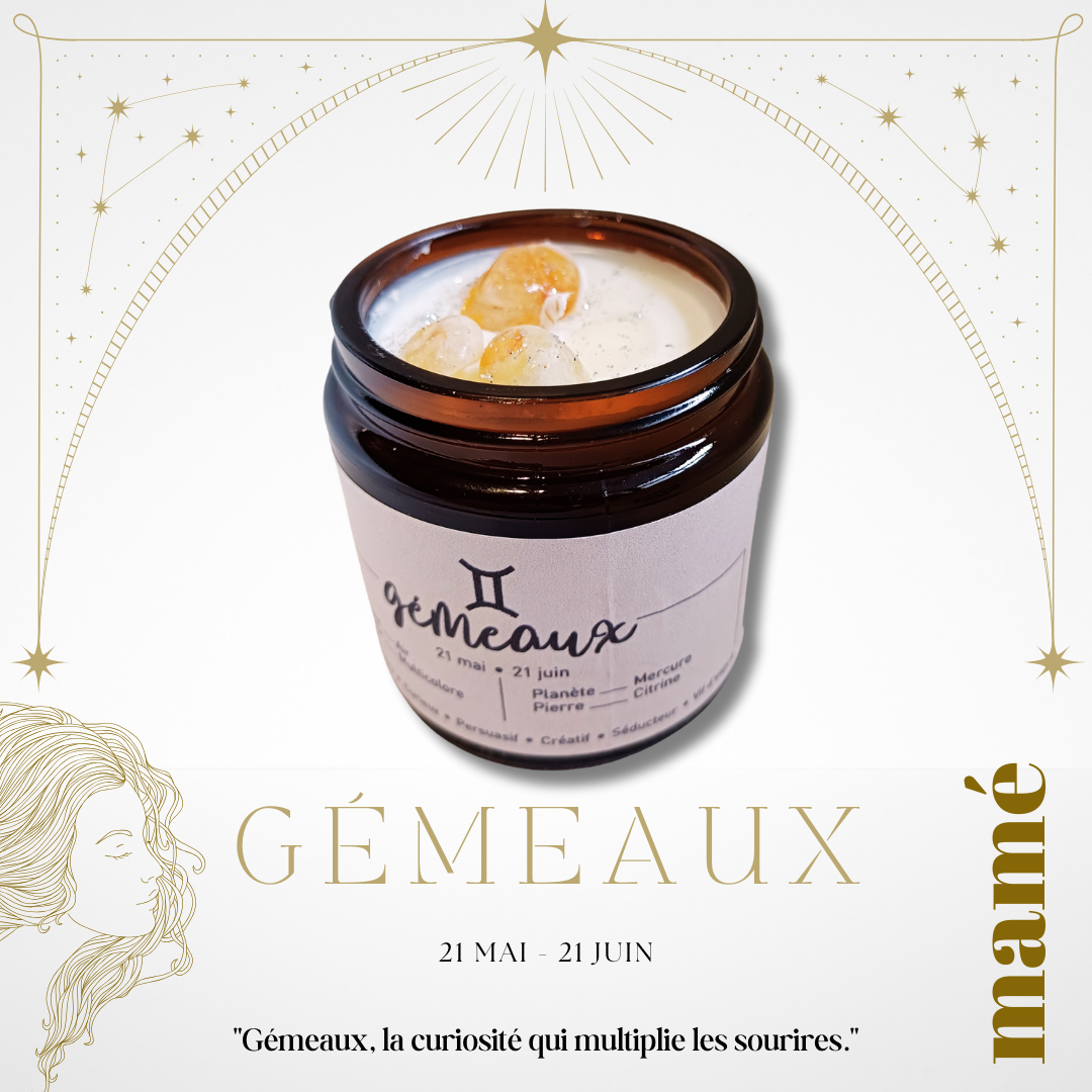 Mamé Bougies Astro Gémeaux