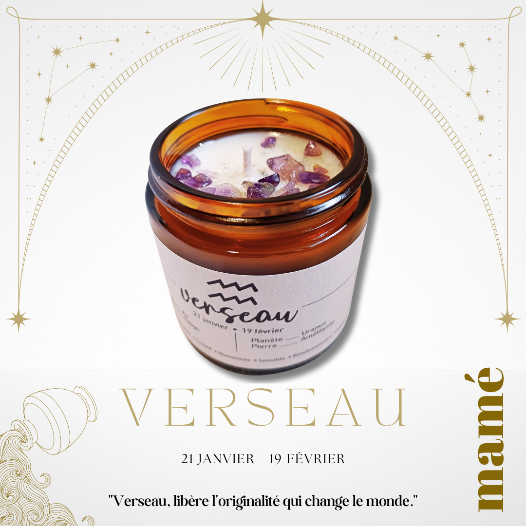 Mamé Bougies Astro Verseau